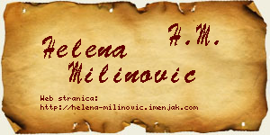 Helena Milinović vizit kartica
